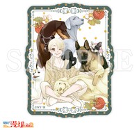 購入特典の「歴代作品イラストステッカー」。