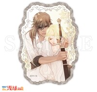 購入特典の「歴代作品イラストステッカー」。