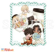 購入特典の「歴代作品イラストステッカー」。