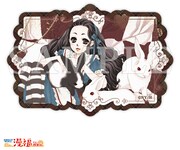 購入特典の「歴代作品イラストステッカー」。