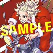 サンタの格好をしたマイキー。