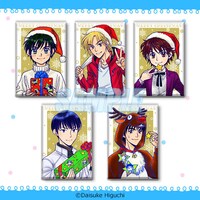 10連セットを購入した人にプレゼントされる「クリスマス缶バッジ」。