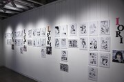 「桂正和画業40周年アニバーサリー Gallery & Shop『Boy meets Girl Girl Girl!』」より、「I"s」の展示。