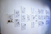 「桂正和画業40周年アニバーサリー Gallery & Shop『Boy meets Girl Girl Girl!』」より「電影少女」の展示。
