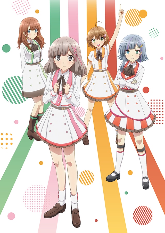 TVアニメ「CUE!」の新たなキービジュアル。