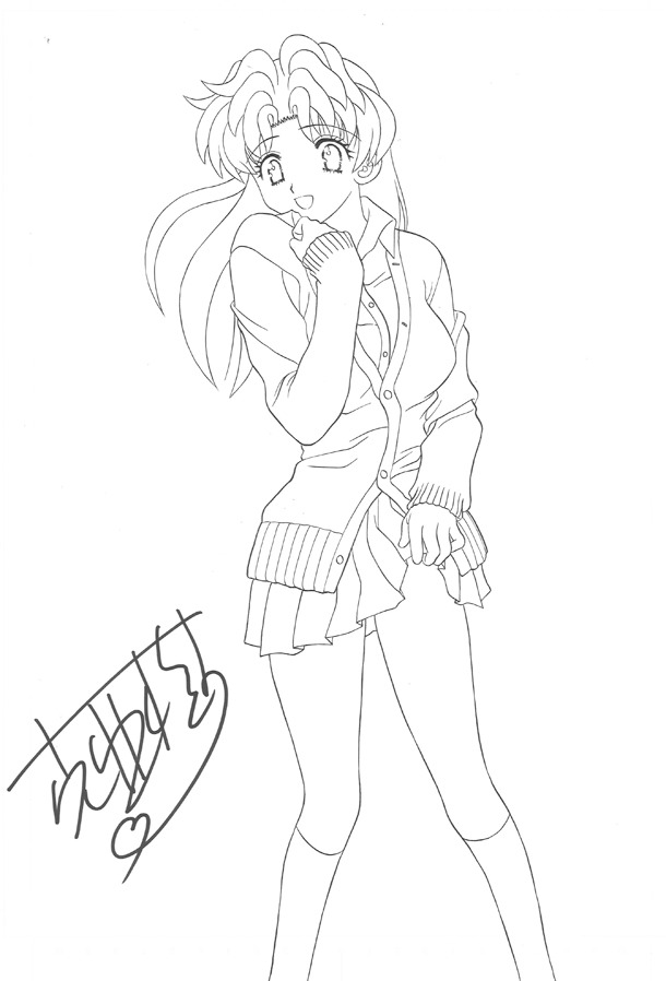 サイン入り生原画のイメージ。(c) 克・亜樹／白泉社