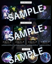 TVアニメ「ブラック★★ロックシューター DAWN FALL」の壁紙とSNS用アイコン。