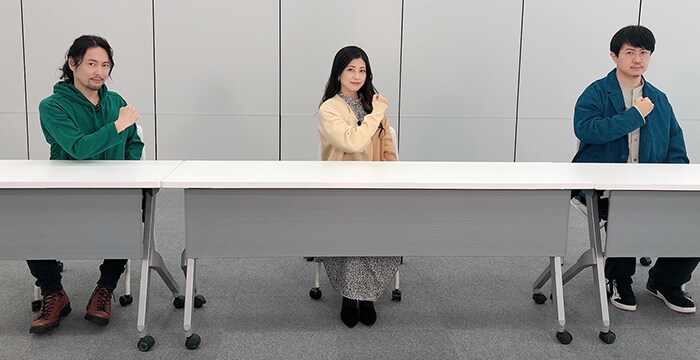 「SKET DANCE」より、左から吉野裕行、白石涼子、杉田智和。