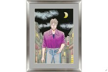 「アカギ～闇に降り立った天才～」の複製原画「月夜のアカギ」。