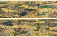 「平家物語図屏風」（部分）[江戸時代前期 17世紀 岡田美術館蔵]