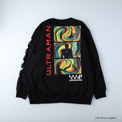 「ULTRAMAN バックプリントスウェット」ブラック