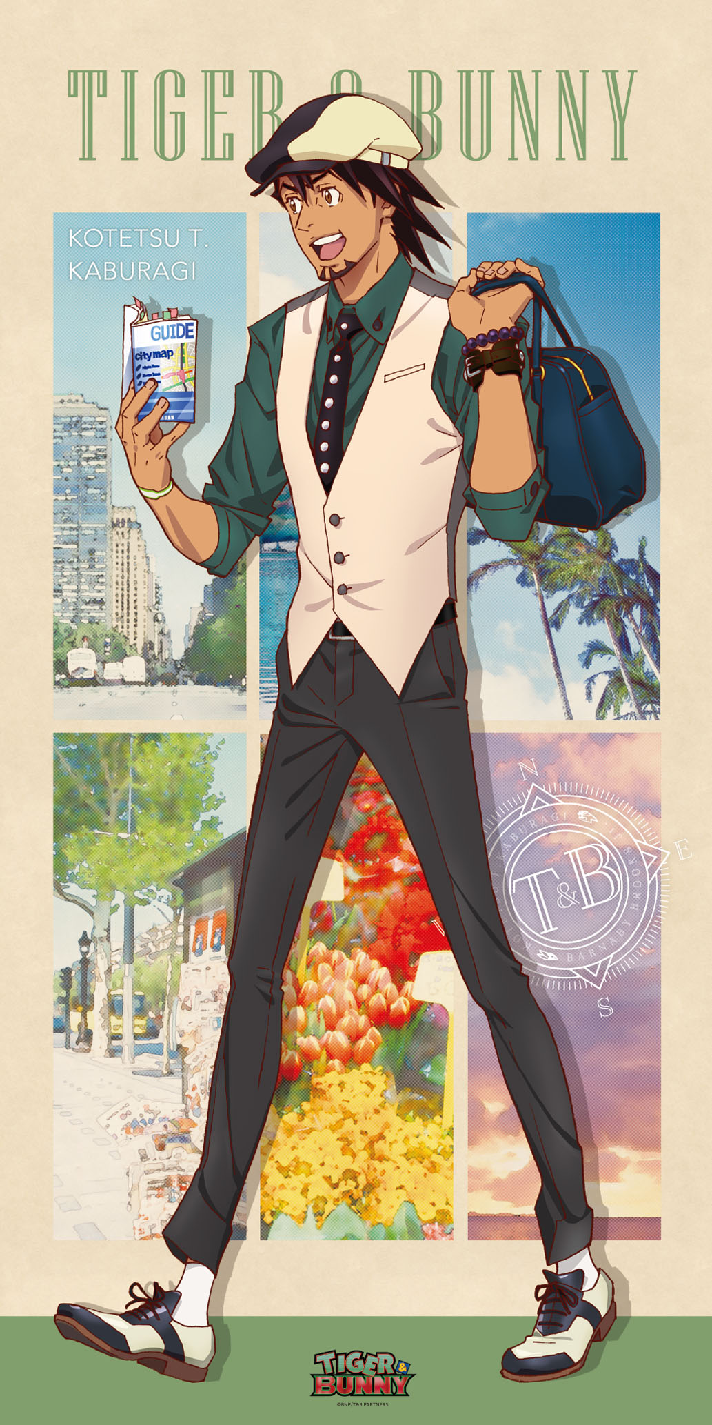「TIGER & BUNNY 等身大布ポスター 鏑木・T・虎徹」
