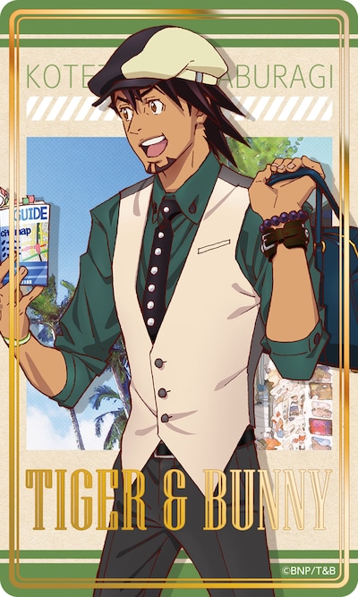 「TIGER & BUNNY 箔押しトラベルステッカー 鏑木・T・虎徹」