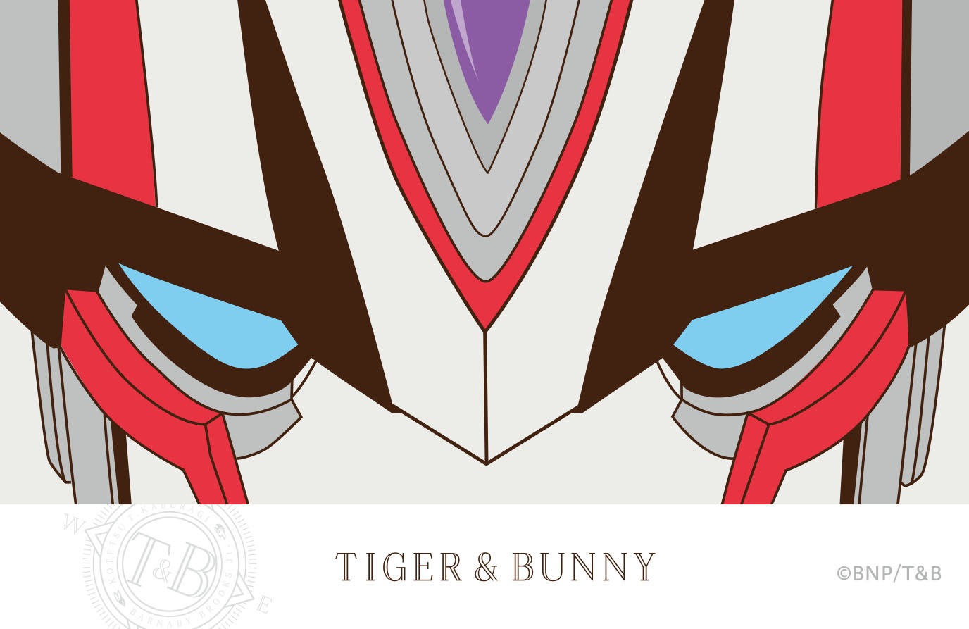 「TIGER & BUNNY お土産瓦せんべい」のカード。