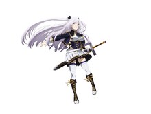 アレクシア・ミドガル（CV：花澤香菜）
ミドガル王国の第二王女。ミドガル魔剣士学園の高嶺の花として、生徒たちから羨望の眼差しを集めるが、シドには裏で罵詈雑言を浴びせるなど本性を現す。魔剣士として優秀な姉・アイリスに劣等感を感じながらも、ひたむきに努力をするまっすぐな性格。 (c)逢沢大介・KADOKAWA刊/シャドウガーデン