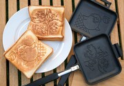 ホットサンドメーカー使用イメージ。