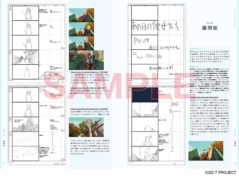「22/7 あの日の彼女たち Animation note」より。