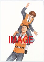 展示されるイラストのサンプル画像。キャラクターデザインを務めた高田明美が描いたもの。