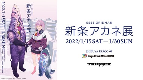 「新条アカネ展」告知ビジュアル (c)円谷プロ (c)2018 TRIGGER・雨宮哲/「GRIDMAN」製作委員会