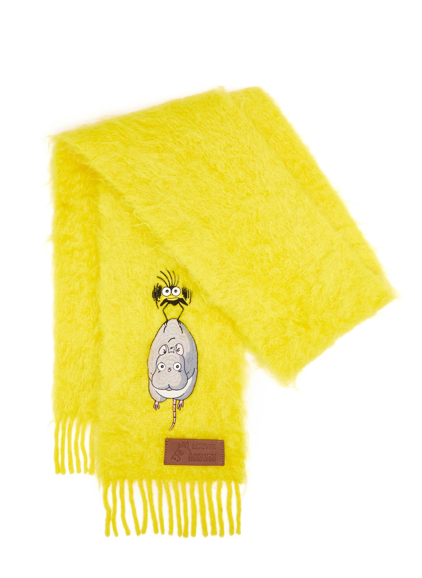 「YU-BIRD MOHAIR SCARF」