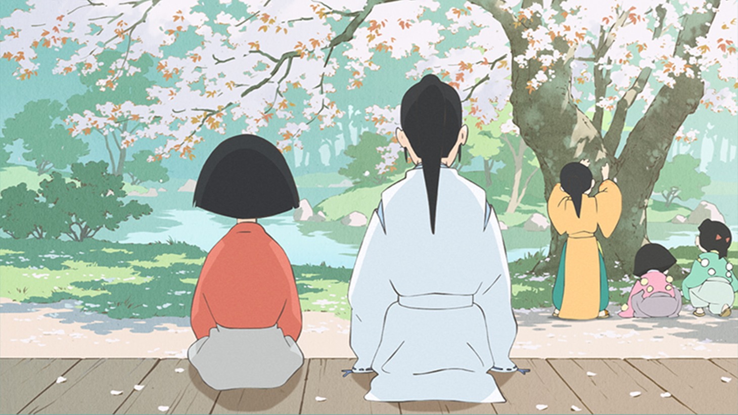 TVアニメ「平家物語」第1話場面カット。