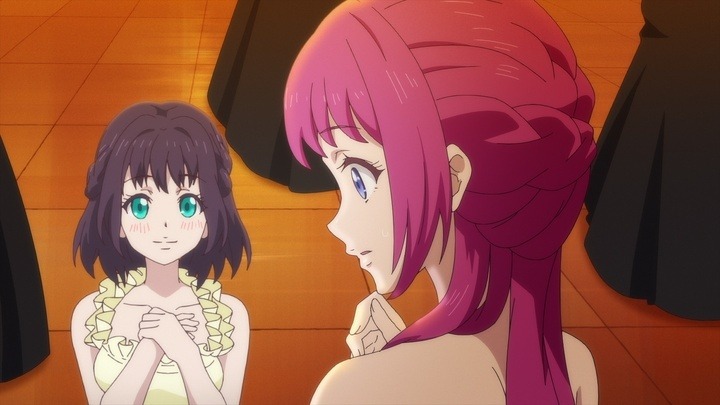 アニメ「王子の本命は悪役令嬢」第1話の先行カット。