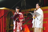 左から大原さやか、森田成一。