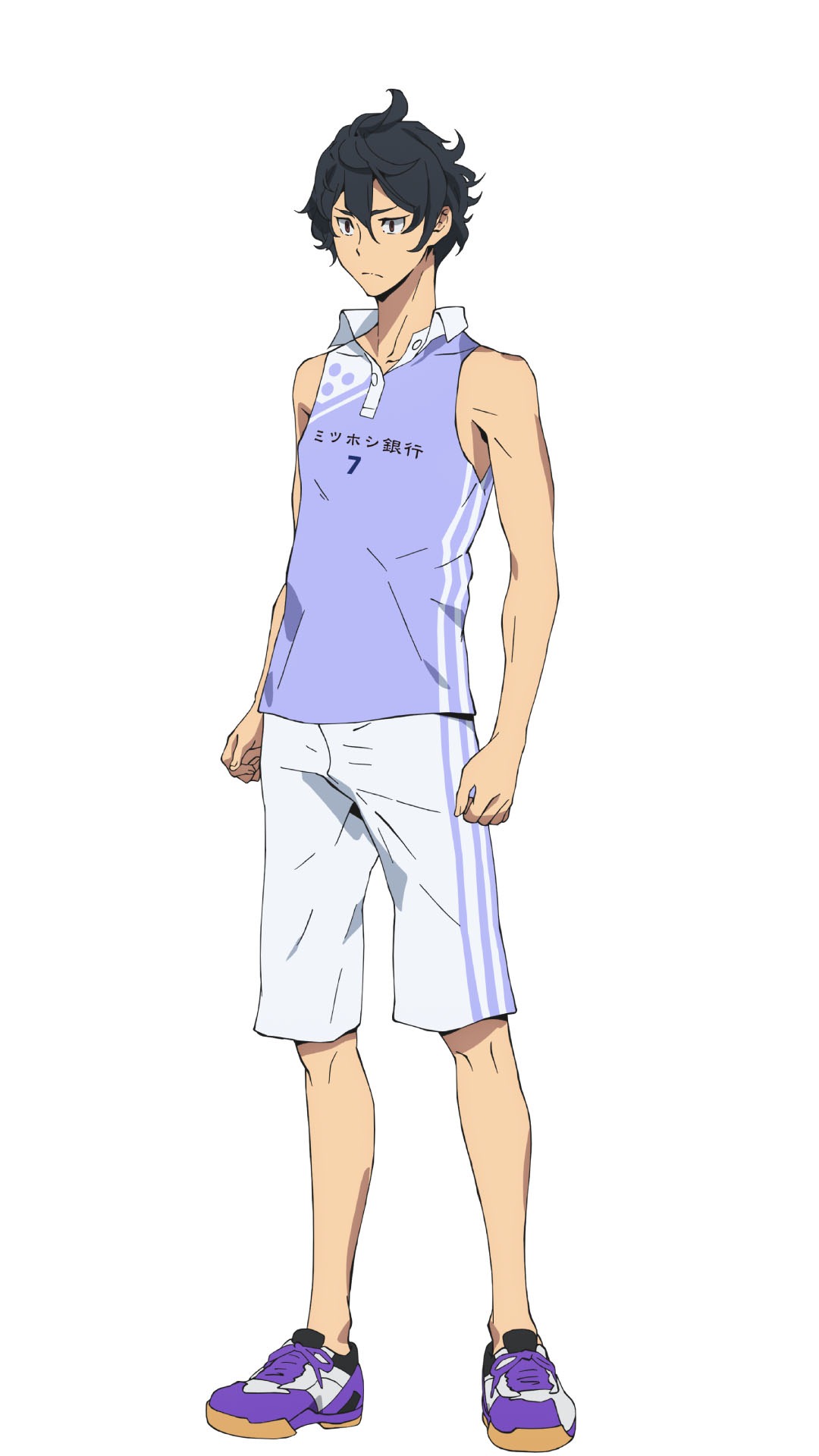 仲邑周平（CV：堀江瞬）
ミツホシ銀行に所属するバドミントン選手。学生時代に他校のライバル同士だった瀧本千空とペアを組んでいる。同じチームに世界トップクラスの選手がいるため影が薄くなっているが、かなりの実力を持つ。大阪出身で大阪弁を話す。