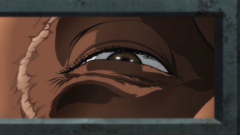アニメ「範馬刃牙」より。