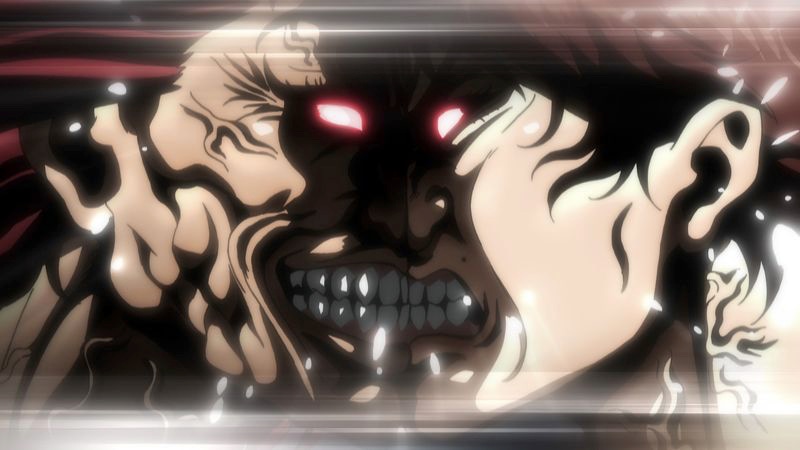アニメ「範馬刃牙」より。
