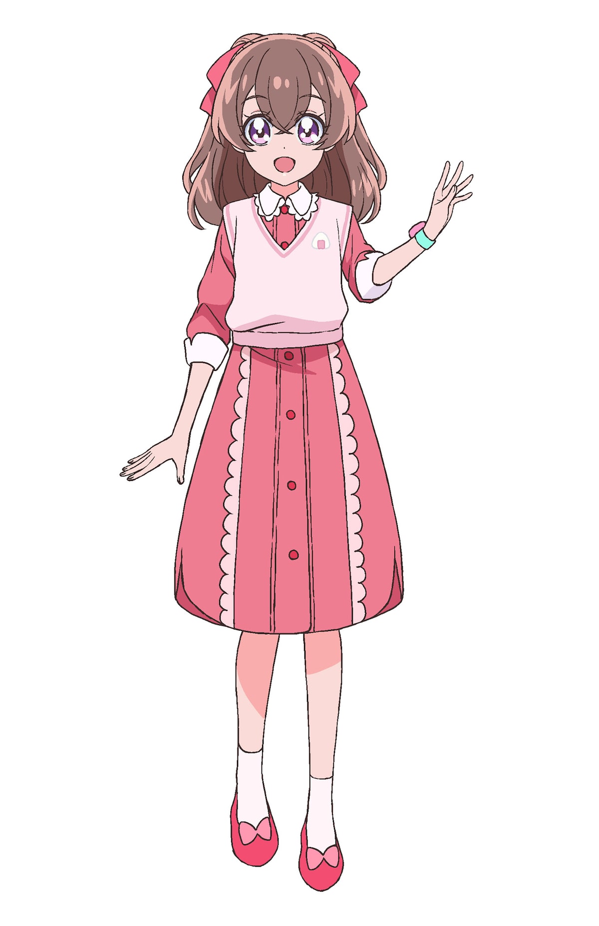 和実ゆい（CV：菱川花菜）。のびのびとした、まっすぐ元気な中学2年生 