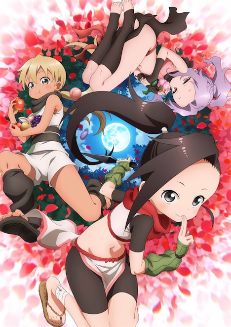 アニメ「くノ一ツバキの胸の内」第1弾キービジュアル