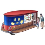 作中に登場する「無人移動店舗」。 (c)2022 KYOCERA Corporation