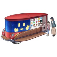 作中に登場する「無人移動店舗」。 (c)2022 KYOCERA Corporation