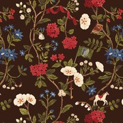 スタンドカラーワンピースの柄。