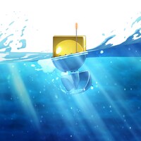 作中に登場する「エナジーハーベスト型スマートブイ」。 (c)2022 KYOCERA Corporation