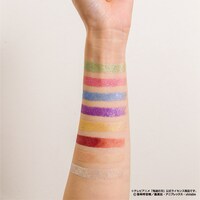 TVアニメ「鬼滅の刃」をモチーフにしたアイシャドウの色見本。