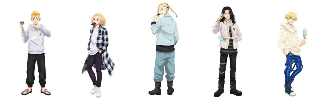 「TVアニメ『東京リベンジャーズ』 in NAMJATOWN」描き下ろし私服イラスト。