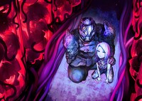 温井雄鶏によるイラスト。 (c)温井雄鶏／集英社 (c)エイベックス・エンタテインメント