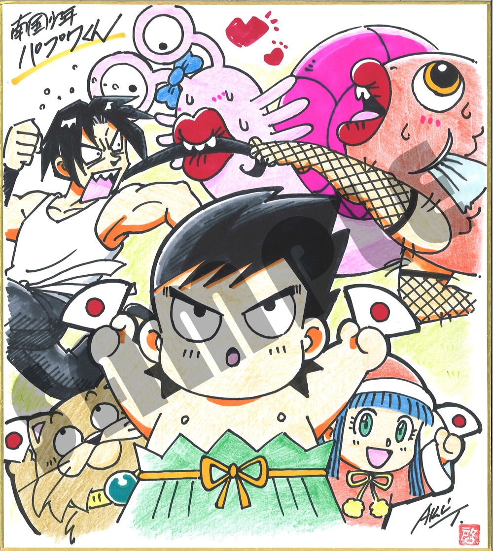 封入特典の複製ミニ色紙イラスト。