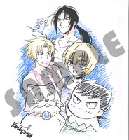 封入特典の複製ミニ色紙イラスト。