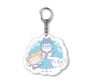 「ポプテピピック×シナモロール」のアクキー。