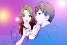 ふるかわしおりがドラマをイメージして描き下ろしたイラスト（里奈Ver.）。 (c)ふるかわしおり／集英社