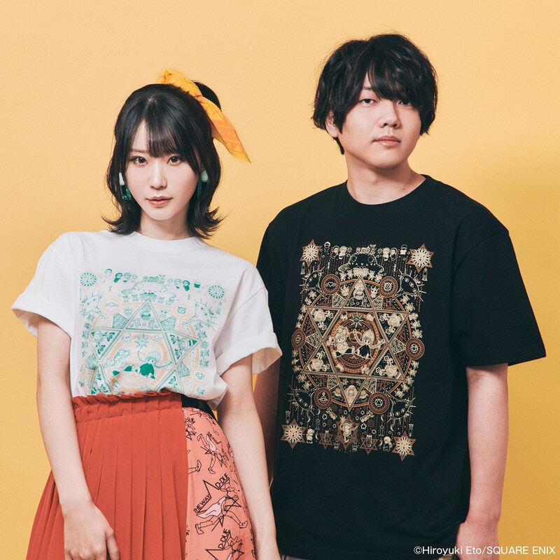 「魔法陣グルグル ニコピョン族のTシャツ」着用イメージ