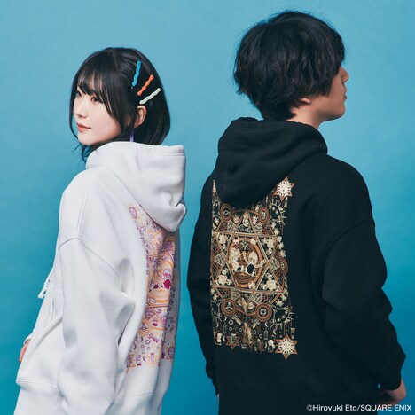 「魔法陣グルグル ニコピョン族のパーカー」着用イメージ