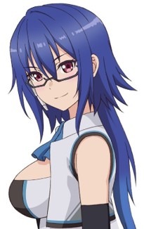 ブルー / 碓氷京子（CV：金元寿子）。技術委員担当。インテリ派。メカマニアの工業系。冷静沈着でヘアピンダブルのリーター的存在。