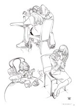 「博イラスト集～明日ちゃんまでの足跡～」より。