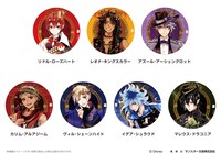 「『ディズニー ツイステッドワンダーランド』 彫金マグネット 全7柄」および「『ディズニー ツイステッドワンダーランド』 彫金ステッカー 全7柄」のデザイン一覧。