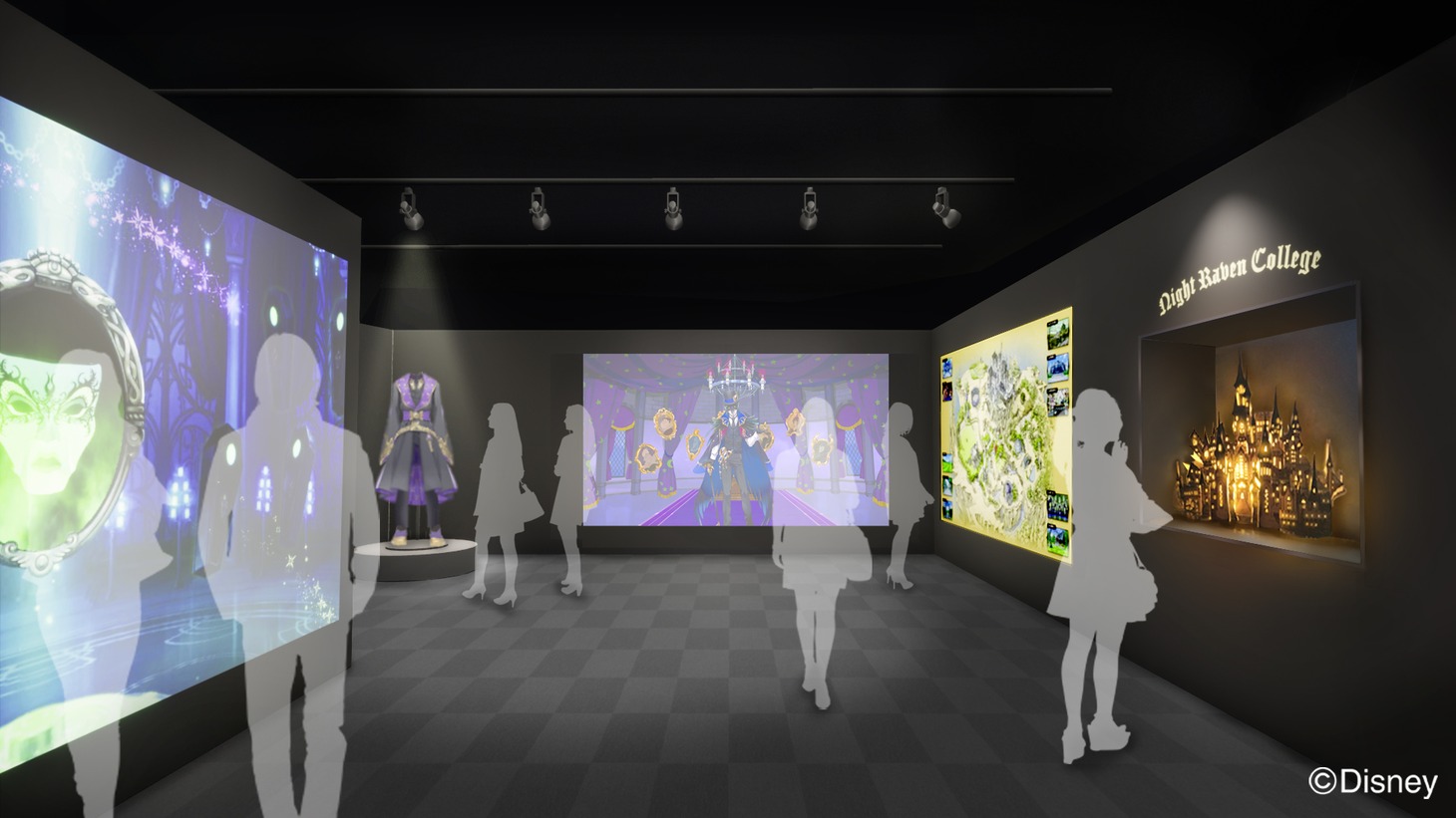 「ディズニー ツイステッドワンダーランド展 ｜ヴィランズから生まれた世界」展示イメージ