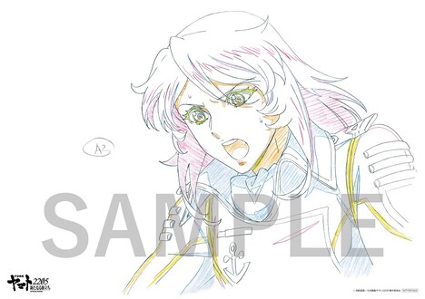 「宇宙戦艦ヤマト2205 新たなる旅立ち 後章 -STASHA-」1週目入場者プレゼント「キャラクター原画」のサンプル画像。